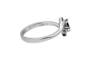 9ct White Gold Diamond Engagement Ring 0.10ct