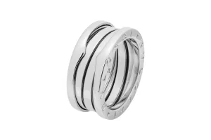Bvlgari B.zero1 Three Band Ring 18ct White Gold Size 54 (M)