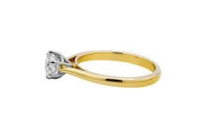 18ct Yellow Gold Diamond Ring 0.60cts