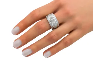 9ct White Gold Diamond Ring 0.65ct 5.4g