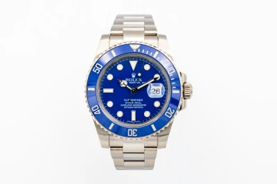 Rolex Submariner Date 40mm 'Smurf' 18ct White Gold Oyster 116619LB 2012