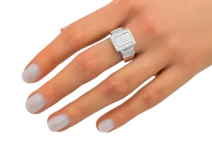 9ct White Gold Diamond Ring 0.95ct 6.8g