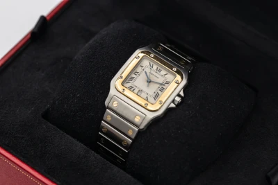 Cartier Santos Galbee 29mm Steel & 18ct Yellow Gold 187901 Circa 19990s