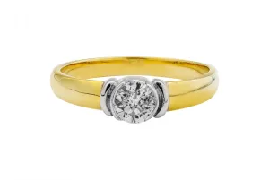 18ct Yellow Gold Single Stone Diamond Ring 0.43cts