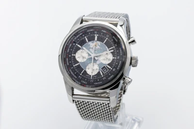 Breitling Transocean Chronograph Unitime 46mm Stainless Steel AB0510 Circa 2012