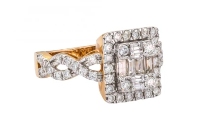 18ct Rose Gold Diamond Ring