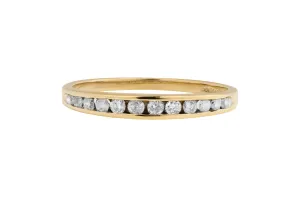 9ct Yellow Gold Ladies Diamond Wedding Band 0.20ct