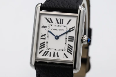 Cartier Tank Must 33.7mmx25.5mm Black Leather WSTA0041 2024