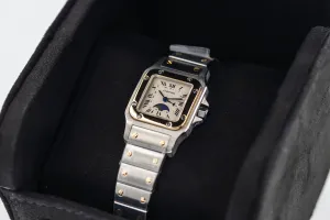 Cartier Santos Galbee Moonphase 24mm Steel & 18ct Yellow Gold 119902 1990s