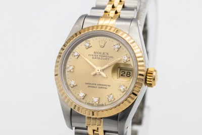 Rolex Lady DateJust 26mm Steel & 18ct Yellow Gold Jubilee 69173 1989