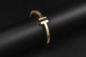 Tiffany & Co. T Square Bracelet Yellow Gold 27.2g