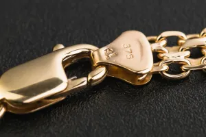 9ct Yellow Gold Bracelet 7.5" 7.4g