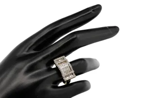 9ct Yellow Gold Mens Diamond Ring 2.00ct