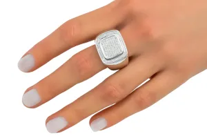 9ct White Gold Diamond Ring 0.57ct 10.9g