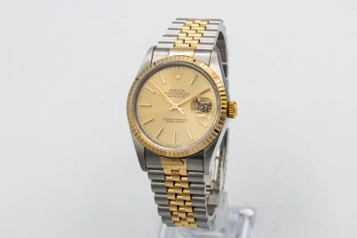 Rolex DateJust 36mm Steel & 18ct Yellow Gold Jubilee 16233 1995