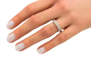 14ct White Gold Channel Set Diamond Eternity Wedding Band 0.50ct 2.6g