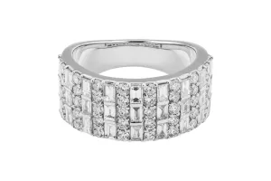 18ct White Gold Diamond Ring 2.44ct