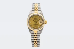 Rolex Lady DateJust 26mm Steel & 18ct Yellow Gold Jubilee 69173 1992