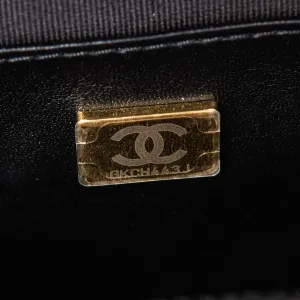 Chanel Black Leather Limited Edition Star Handbag