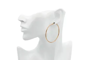 9ct Yellow Gold Large Hoop Earrings 4g