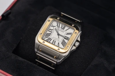 Cartier Santos 100 38mm Steel & 18ct Yellow Gold W200728G 2008