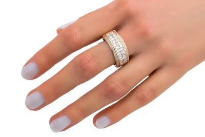 18ct Rose Gold Round Brilliant Diamond Statement Ring 1.98ct