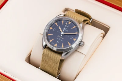 OMEGA Seamaster Railmaster 40mm Beige Fabric 220.12.40.20.01.001 2019