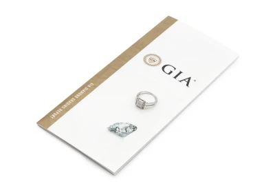 18ct White Gold Cushion Cut Diamond Engagement Ring 1.01ct