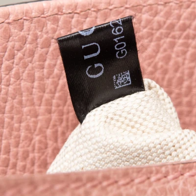 Gucci Pink Leather Tote Bag