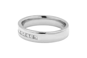 Platinum Princess Cut Eternity Wedding Band 0.54ct 6g