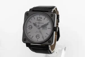 Bell & Ross Commando  46mm Black Leather BR01-96-S Circa 2010