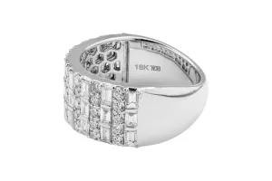18ct White Gold Diamond Ring 2.44ct