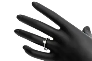 Platinum Emerald Cut Diamond Engagement Ring 0.20ct