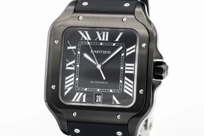 Cartier Santos De Cartier 39.8mm Black Rubber WSSA0045 2025