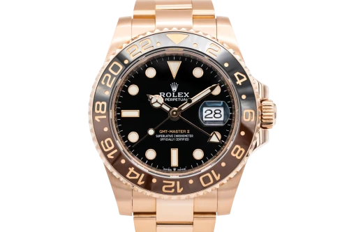Rolex GMT Master II 40mm 'Rootbeer' 18ct Rose Gold Oyster 126715CHNR 2021