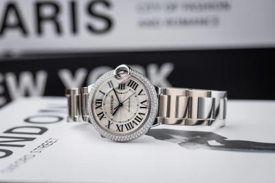 Cartier Ballon Bleu 36mm 18ct White Gold W69011Z4/3005 Circa 2010