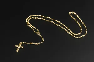 14ct Yellow Gold Rosary Beads 32" 14.3g