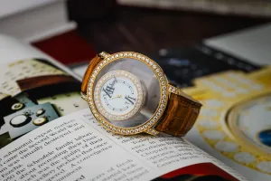 Chopard Happy Diamond 37mm Brown Leather 20/7229-20 Circa 2010