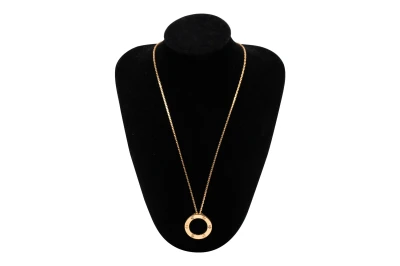 Cartier LOVE Pendant 3 Diamond 18ct Rose Gold Necklace 0.07ct