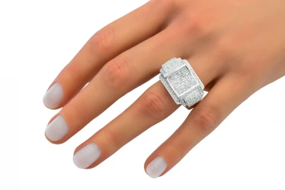 14ct White Gold Diamond Ring 1.10ct 9g