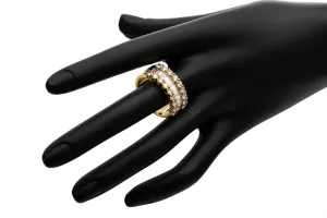 18ct Yellow Gold Mens Diamond Ring 4.00ct VS