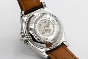 Breitling Superocean 44 Steel & 18ct Rose Gold Brown Leather C17391 Circa 2013