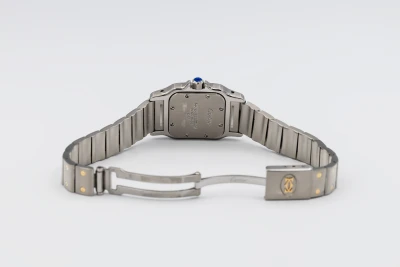 Cartier Santos Galbee 24mm Steel & 18ct Yellow Gold W20012C4 Circa 2000s