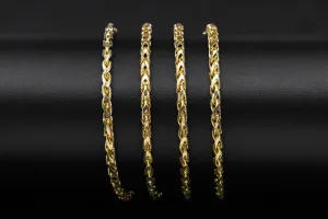 9ct Yellow Gold Rounded Franco Chain 25.5g