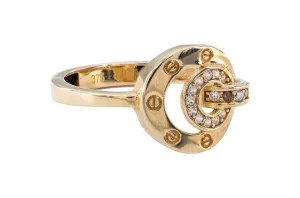 9ct Yellow Gold Cubic Zirconia Ring 2g