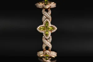 9ct Rose Gold Lab Diamond Bracelet 10.10ct 8"