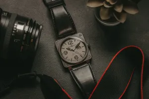 Bell & Ross Commando  46mm Black Leather BR01-96-S Circa 2010