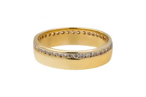 18ct Yellow Gold Diamond Wedding Band 0.48ct