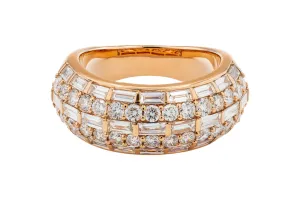 18ct Rose Gold Diamond Ring 2.96ct