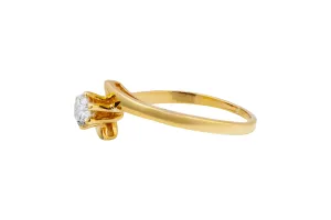 14ct Yellow Gold Solitaire Engagement Ring 0.15ct